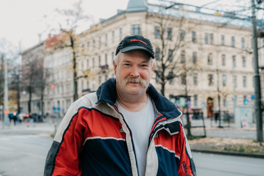 Robert som brukar besöka Frukostcafé Vasa