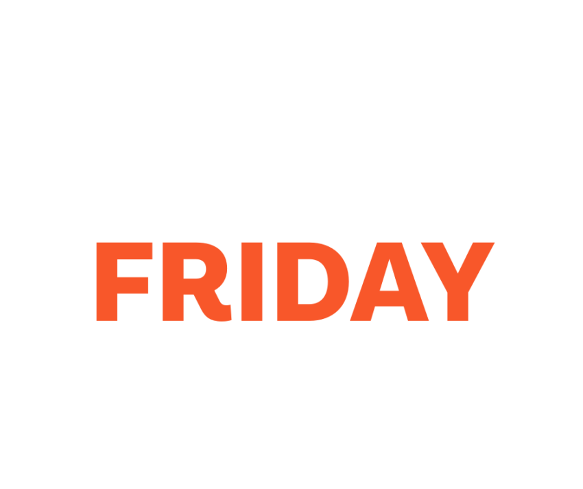 Dagens mest generösa erbjudande. Black Friday. 100% fri från rabatter.