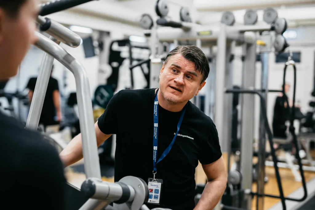 Personal coachar i gymmet