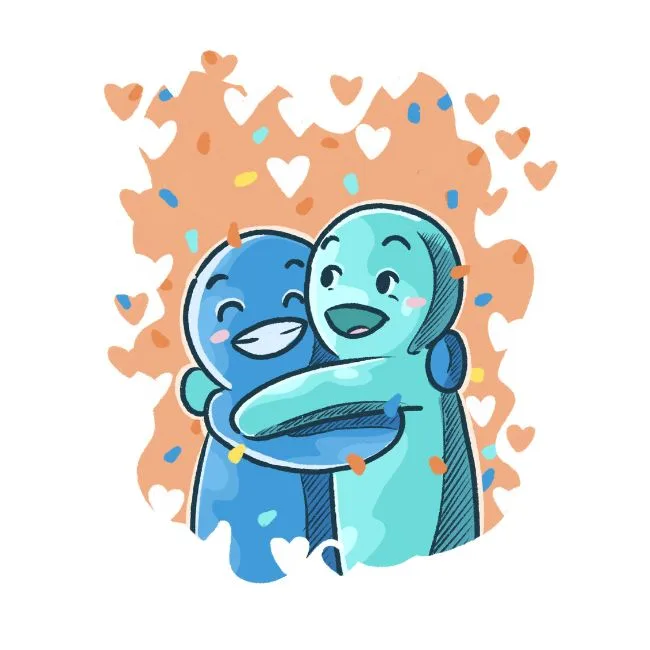 Den digitala kramen Grattiskram illustration av Elin Östberg