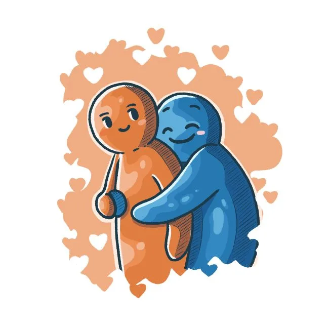 Den digitala kramen Styrkekram illustration av Elin Östberg