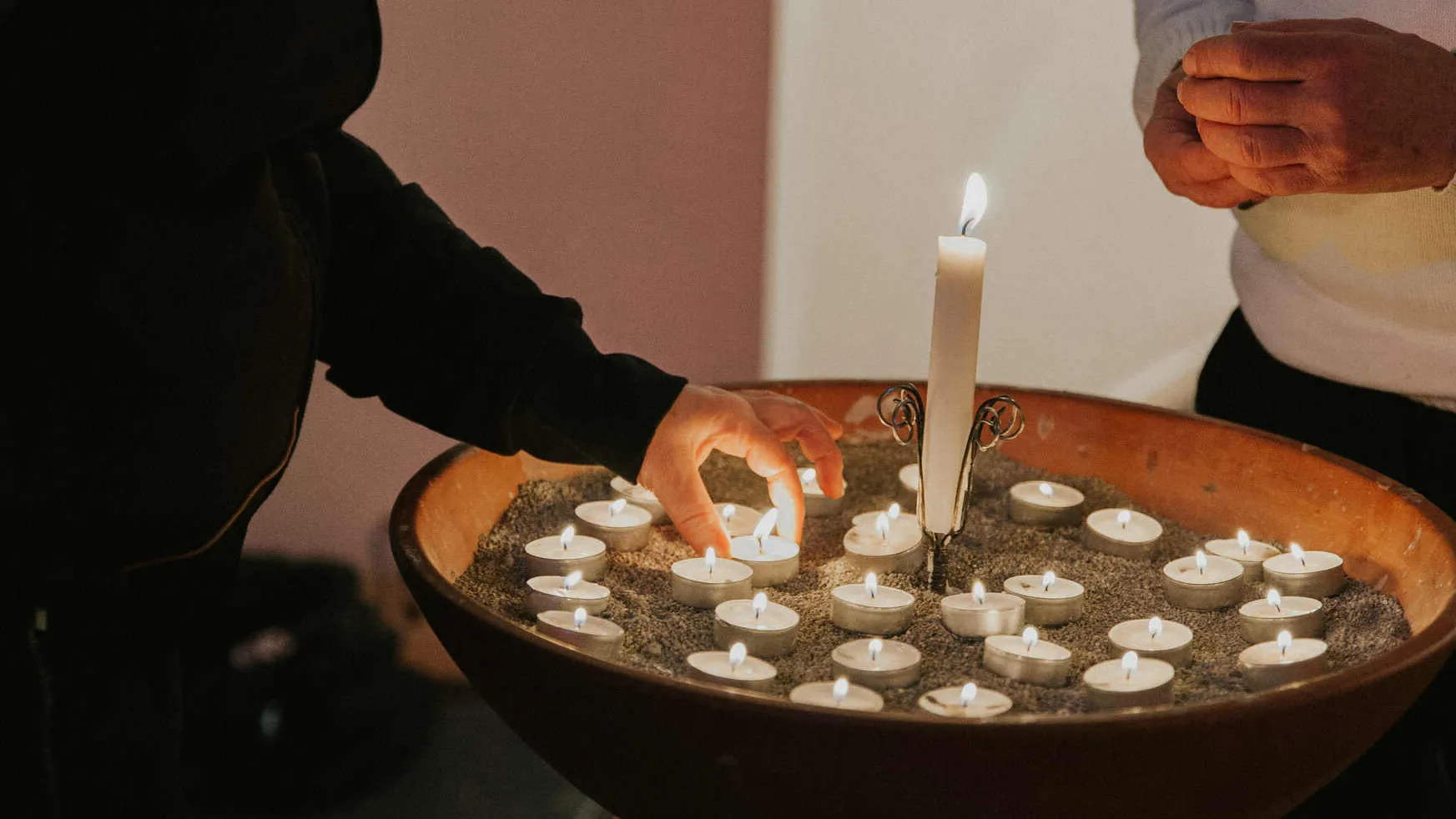 ljuständning på soppmässan, exempel på ett samarbete med församlingar
